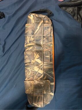 Realtree Camo Toiletry Bag with Orange Zipper